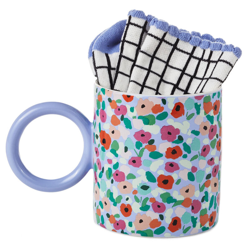 Abstract-Floral-Mug-With-Crew-Socks-Set-of-2_1ART1009_01