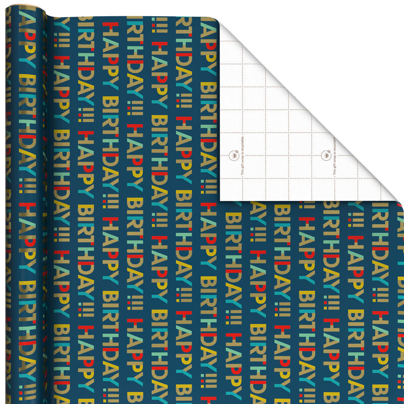 AllCaps-Happy-Birthday-on-Navy-Wrapping-Paper-Roll_499EJR6453_01