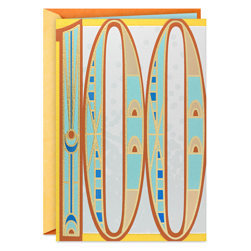 ArtDeco-One-Hundred-100th-Birthday-Card_599HBD4790_01