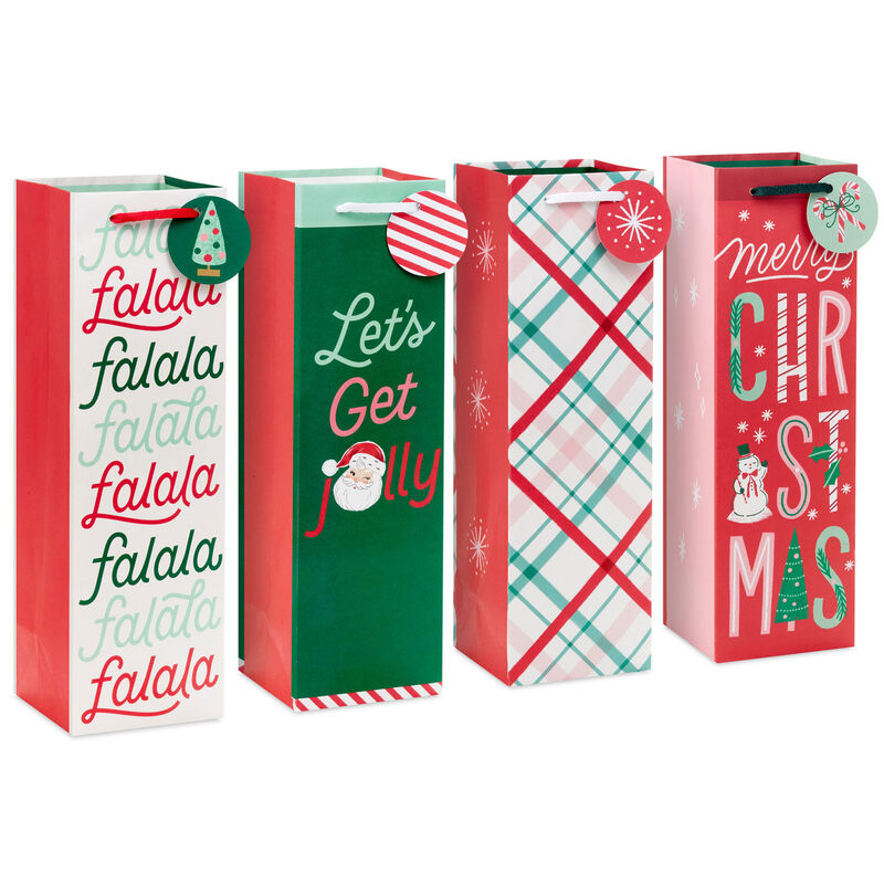 Assorted-Red-and-Green-ChristmasPatterned-Wine-Bags_1XGB8654_01
