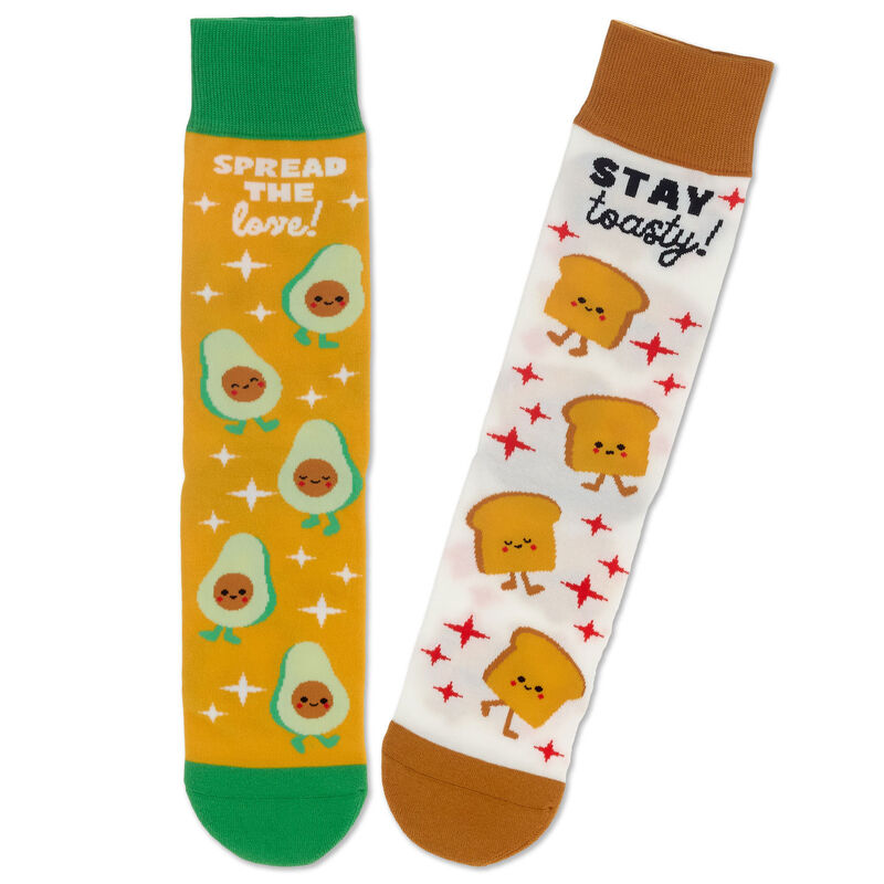 Avocado-and-Toast-Mismatched-Novelty-Crew-Socks_1SOX2218_01