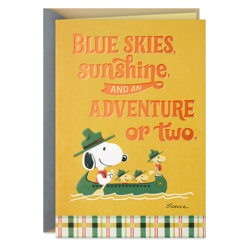 Beagle-Scouts-Snoopy-in-Canoe-Birthday-Card_459HBD4825_01