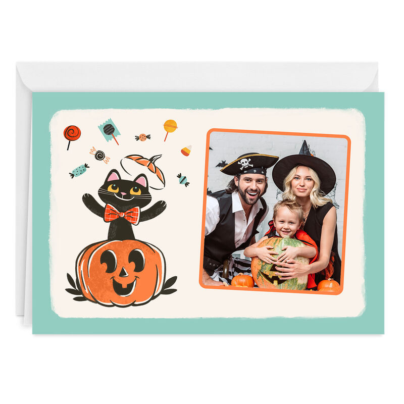 Black-Cat-in-Pumpkin-Personalized-Halloween-Card_2PGM4300_01