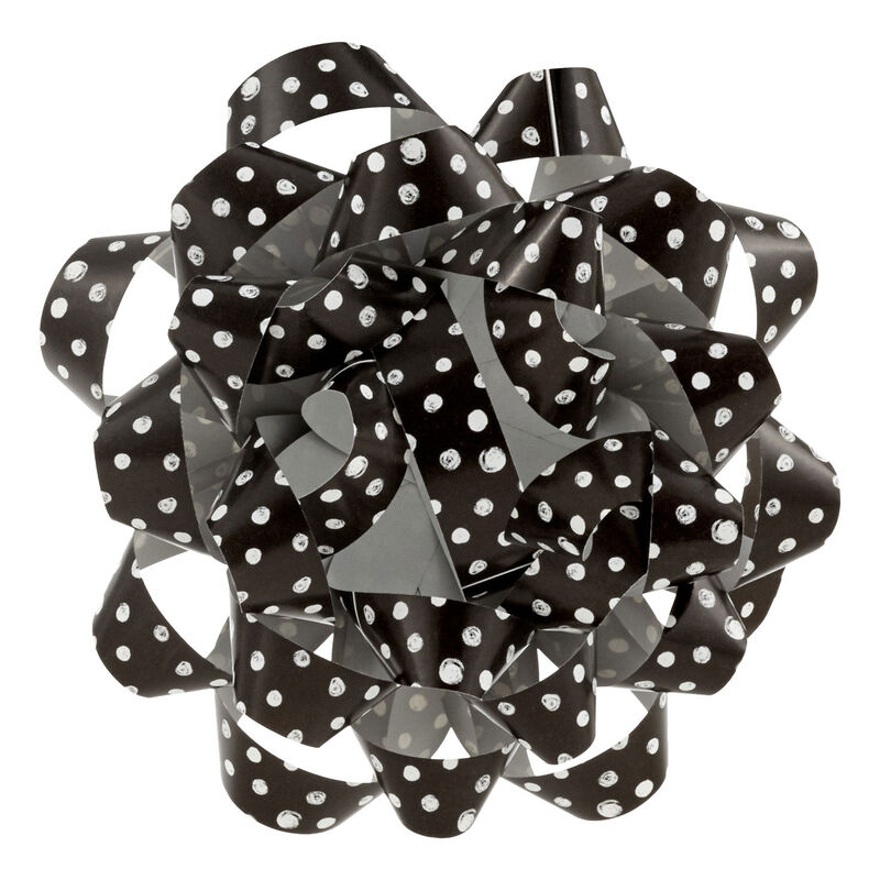 Black-Gift-Bow-With-Gray-Polka-Dots_199RSB1272_01