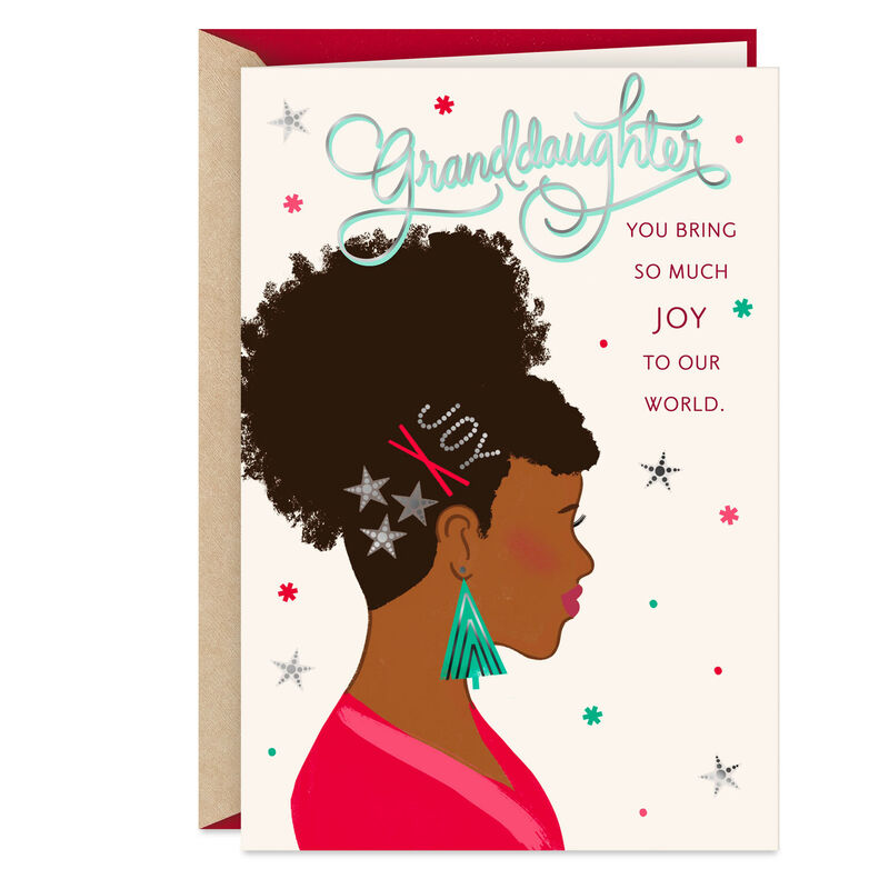 Black-Woman-Silhouette-Granddaughter-Christmas-Card_299SX5043_01