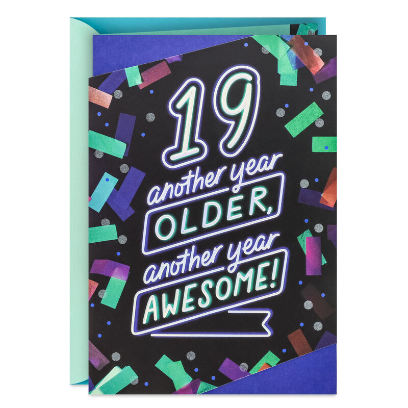 Black-and-Blue-Neon-Confetti-19th-Birthday-Card_599HBD4966_01