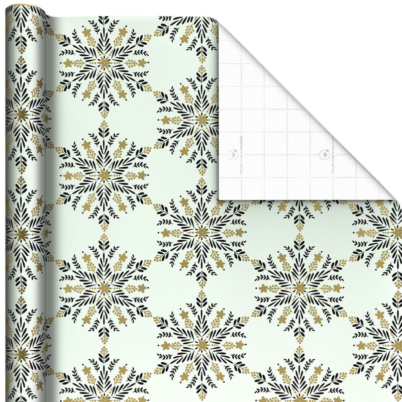 Black-and-Gold-Snowflake-Holiday-Gift-Wrap-Roll_1XWR8003_01