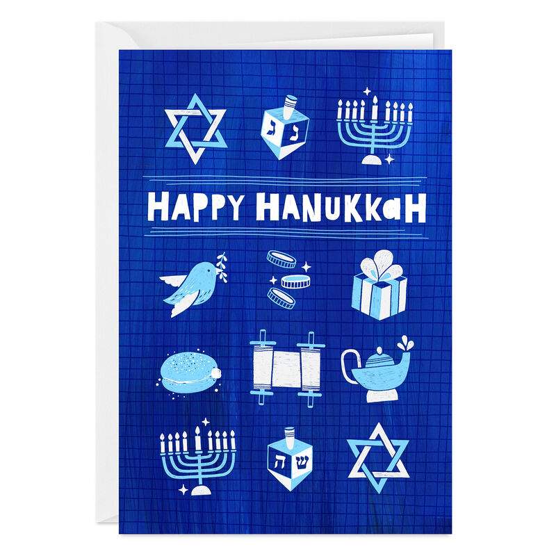Blue-Holiday-Symbols-Personalized-Hanukkah-Card_2PGM4370_01