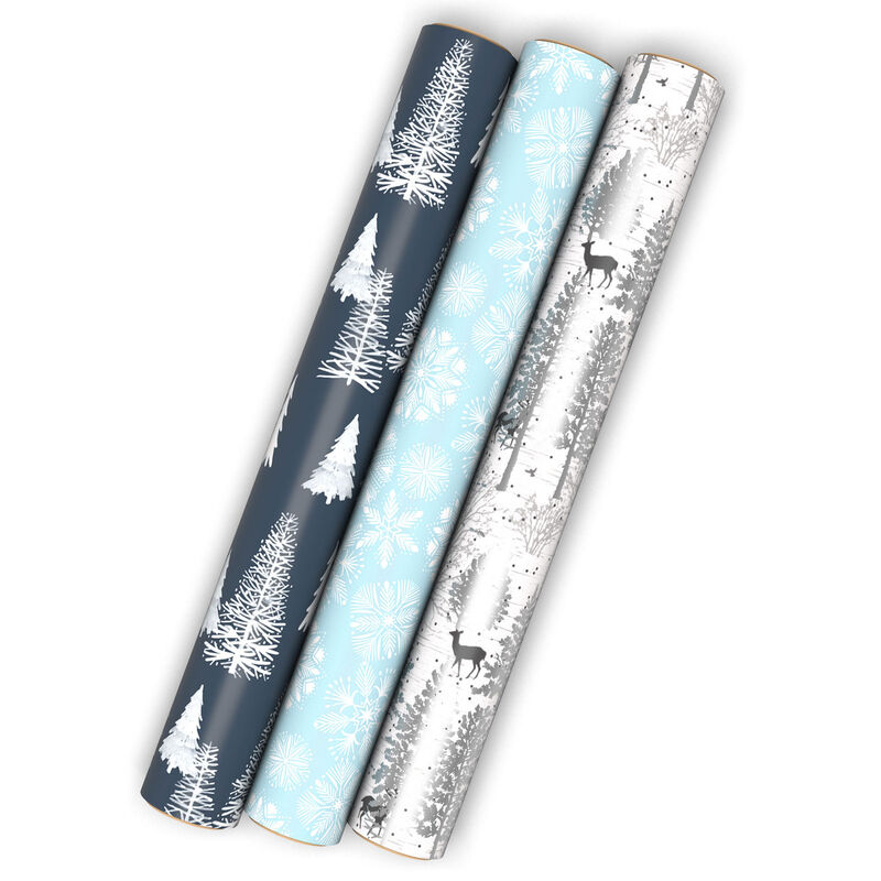 Blue-Winter-Trees-3Pack-Mini-Xmas-Gift-Wrap-Rolls_5JXW1808_01