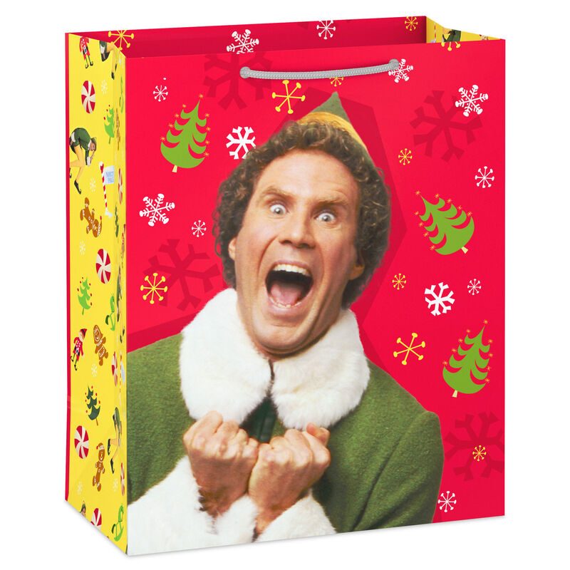 Buddy-the-Elf-on-Red-Large-Christmas-Gift-Bag_1XGB8679_01