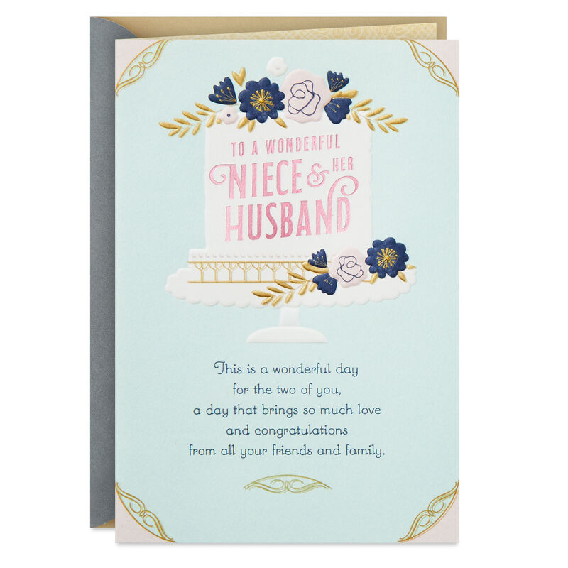 Cake-Flowers-Wedding-Card-for-Niece-and-Her-Husband_299W3838_01