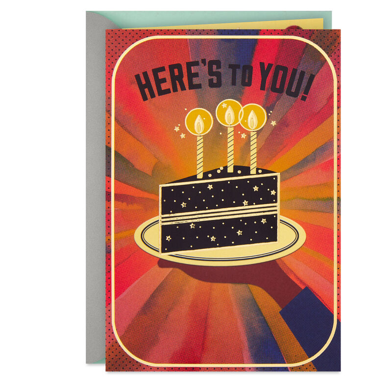 Cake-on-Plate-With-Watercolor-Rays-Birthday-Card_299MHB9982_01