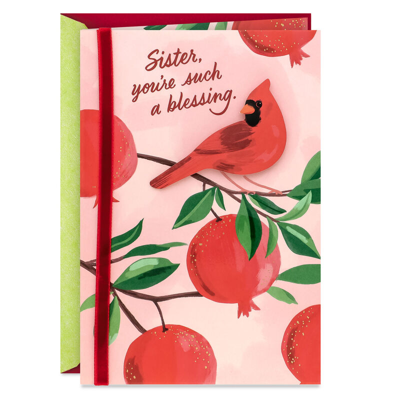 Cardinal-Pomegranate-Christmas-Card-for-Sister_699XZH5433_01
