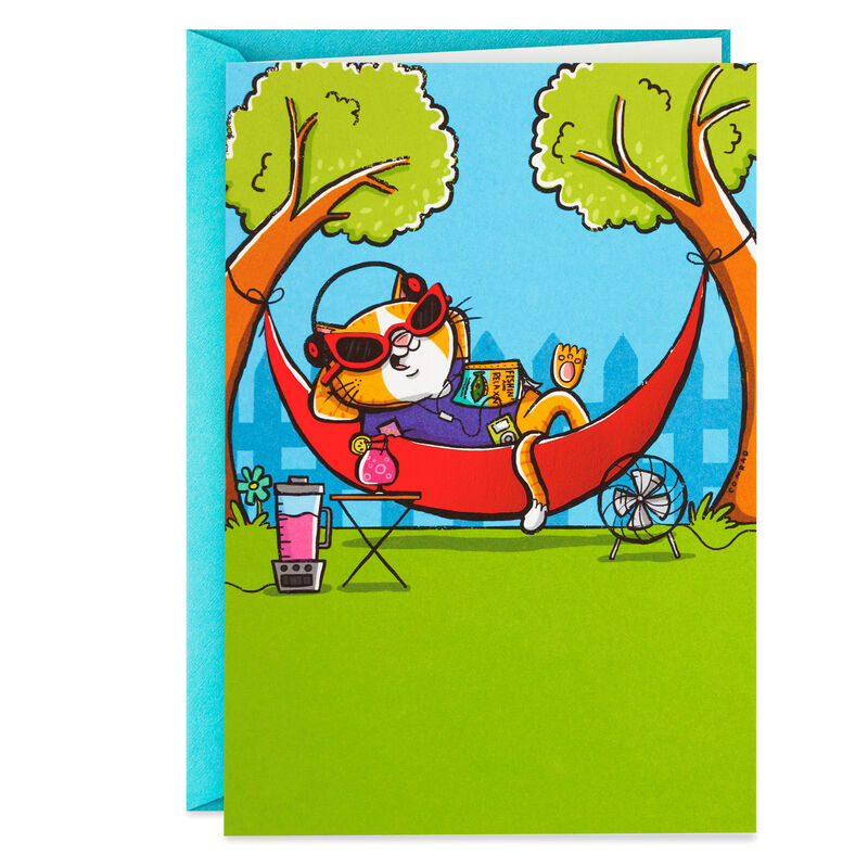 Cat-in-a-Hammock-Funny-Retirement-Card_449ZZS8233_01