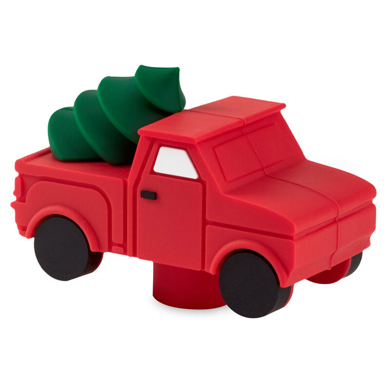 Charmers-Red-Truck-With-Tree-Silicone-Charm_1ICN1038_01