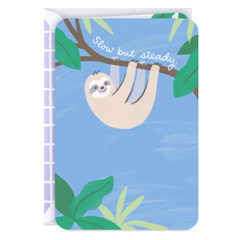 Cute-Sloth-in-Tree-Slow-But-Steady-Get-Well-Card_299LJB2001_01
