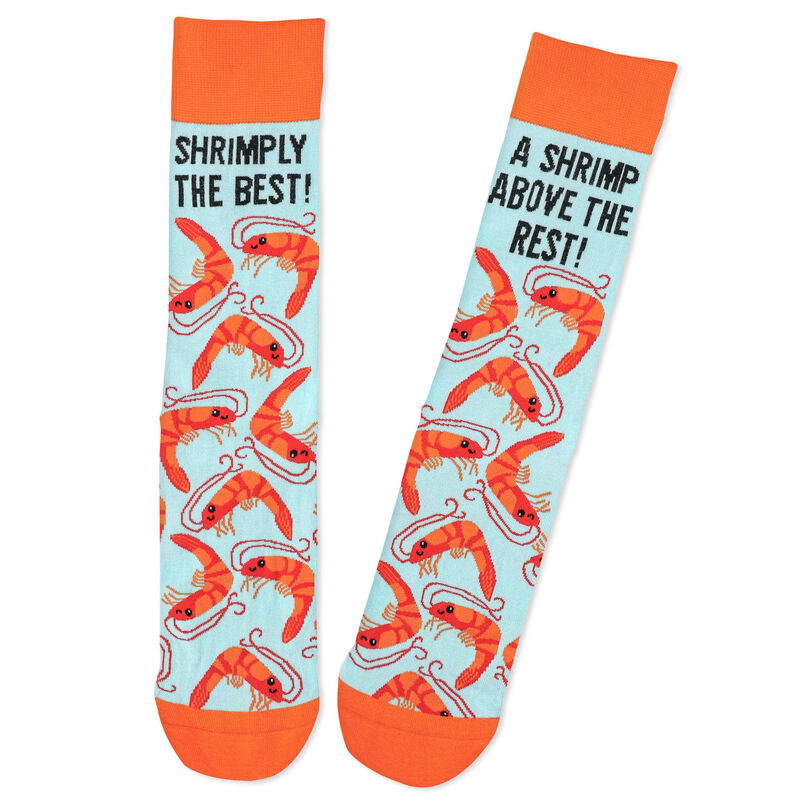 Dancing-Shrimp-on-Aqua-Punny-Crew-Socks_1SOX2234_01