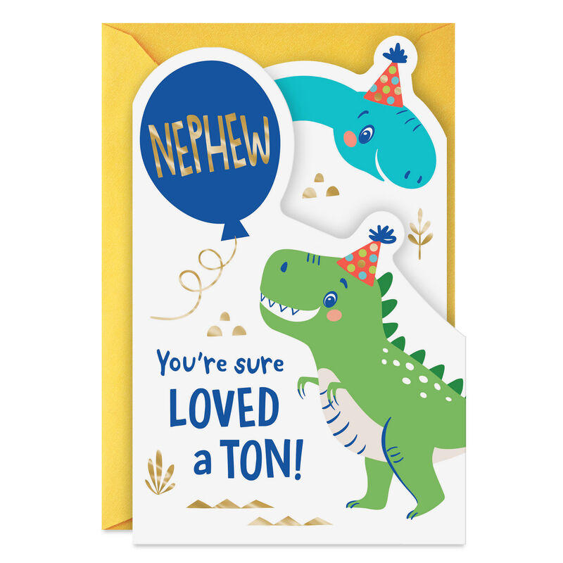 Dinosaurs-in-Party-Hats-Kids-Birthday-Card-for-Nephew_299HKB6398_01
