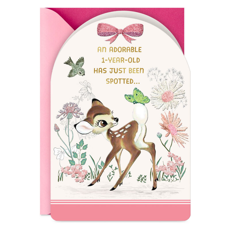 Disney-Bambi-and-Butterfly-Girls-First-Birthday-Card_459HKB6527_01