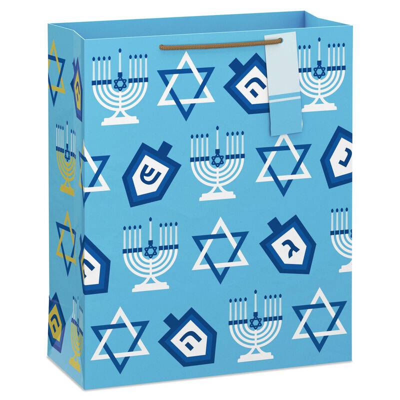 Dreidels-and-Menorahs-on-Blue-XL-Hanukkah-Gift-Bag_1CBC1934_01
