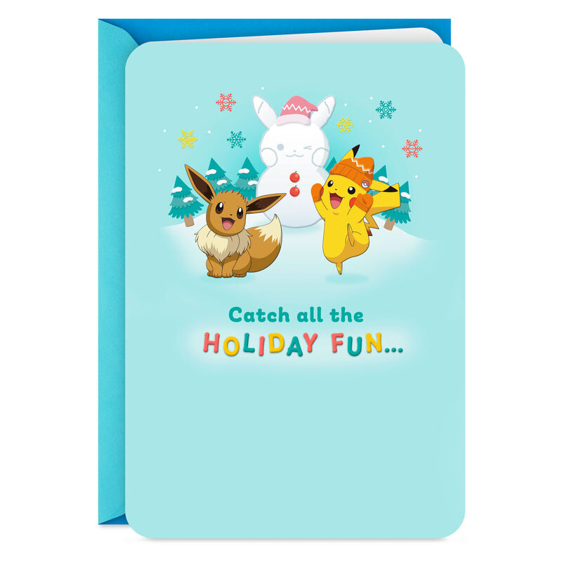 Eevee-and-Pikachu-Snowman-Christmas-Card_399XKD7025_01