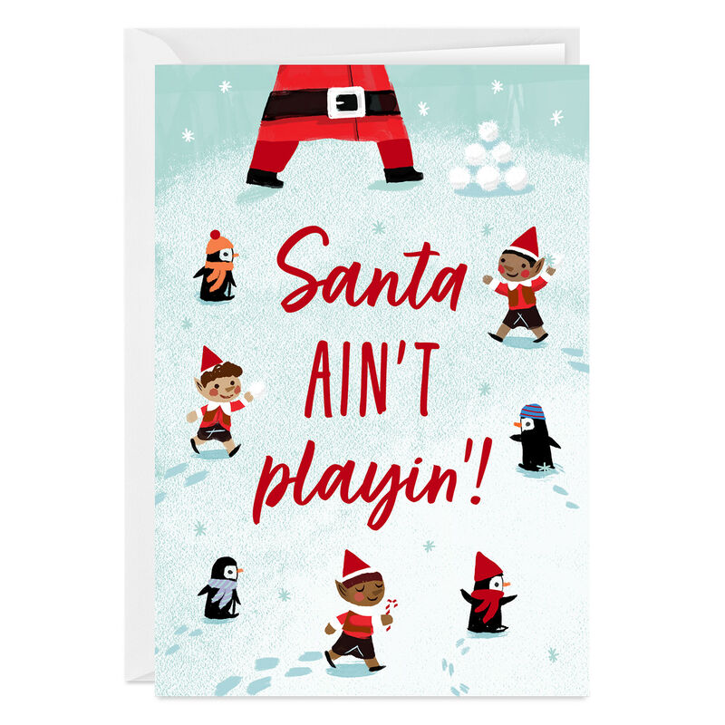 Elves-Penguins-in-Snow-Personalized-Christmas-Card_2PGM4349_01