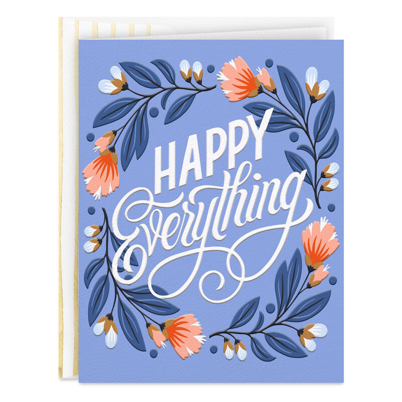 Flower-Wreath-and-Lettering-on-Blue-Birthday-Card_399MRJ3007_01