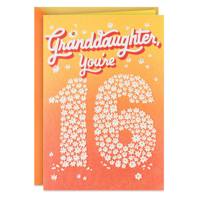 Flowers-Number-16-Granddaughter-16th-Birthday-Card_599FBD7068_01
