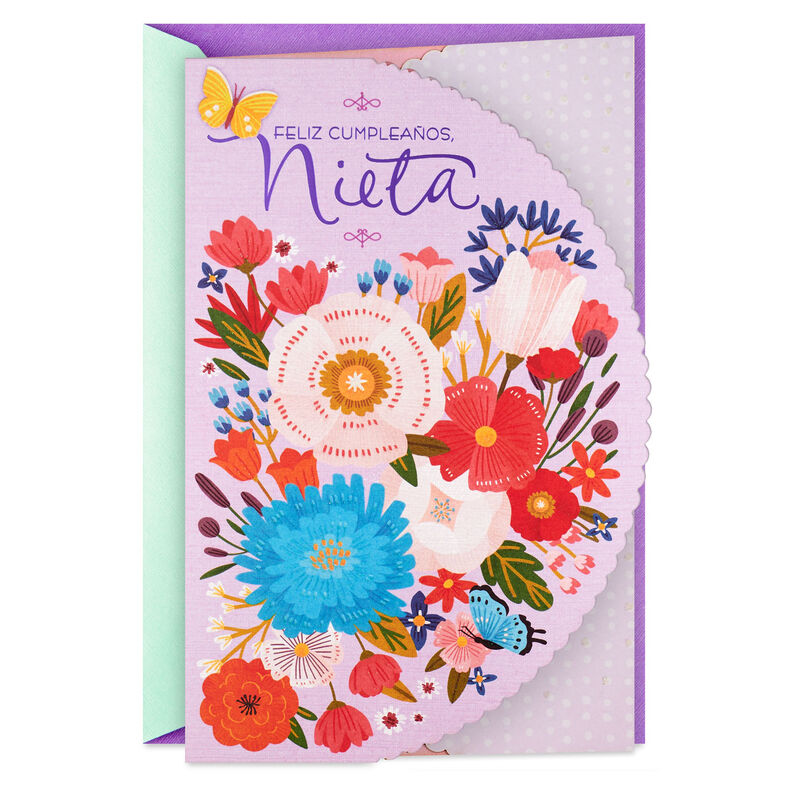Flowers-SpanishLanguage-Birthday-Card-for-Granddaughter_399BIF1367_01