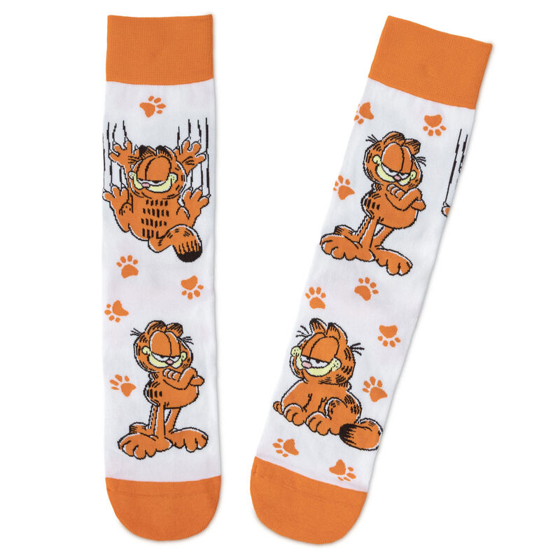 Garfield-Poses-and-Paw-Prints-Novelty-Crew-Socks_1WOW1085_01