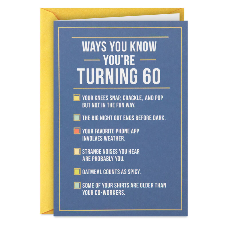 Getting-Old-Checklist-Funny-60th-Birthday-Card_449ZZB6185_01