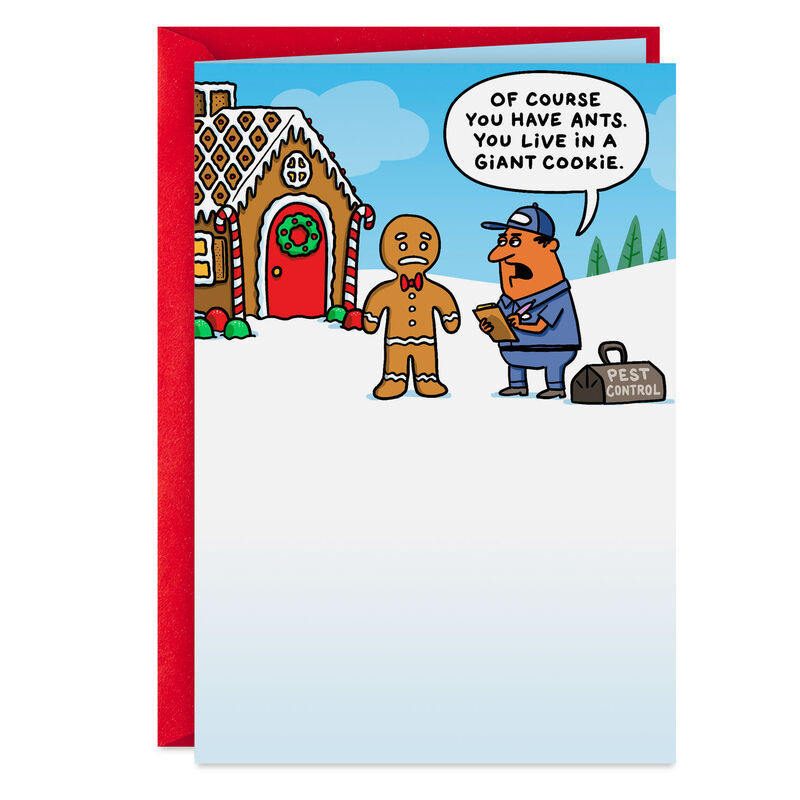Gingerbread-House-with-Ants-Cartoon-Christmas-Card_399ZX5062_01