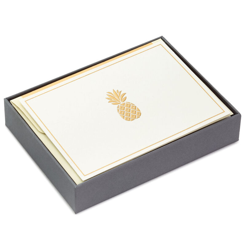 Gold-Bordered-Pineapple-Blank-Note-Cards_1199NOT1015_01