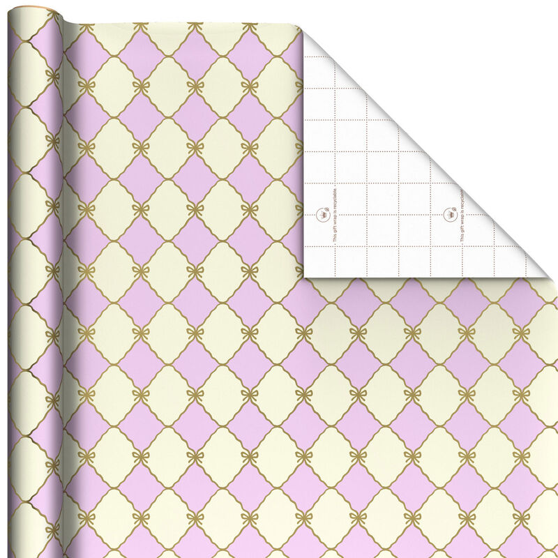Gold-Bow-Lattice-on-Pink-and-Cream-Gift-Wrap-Roll_499EJR6458_01