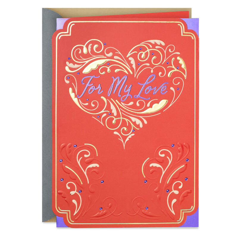 Gold-Heart-on-Red-Romantic-Love-Card_599LOV1420_01