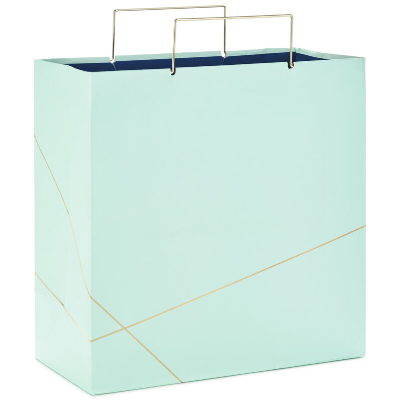 Gold-Stripes-on-Mint-Green-Large-Square-Gift-Bag_699EGB6169_01