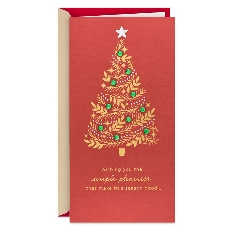 Gold-Tree-with-Green-Gems-on-Red-Christmas-Gift-Card-Holder_699XMH3306_01
