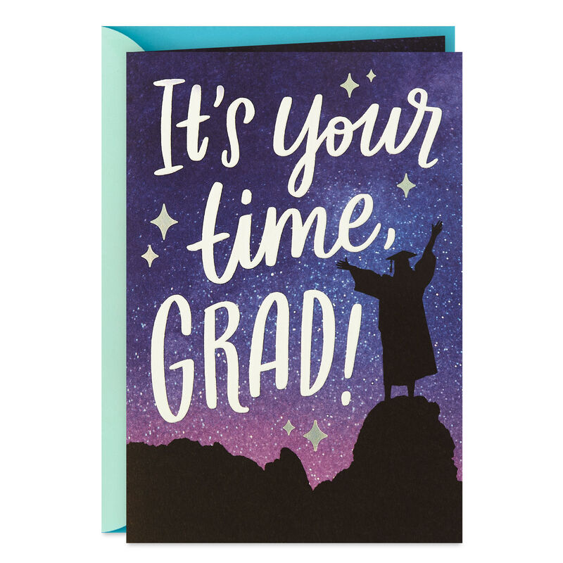Grad-Silhouette-on-Starry-Mountaintop-Graduation-Card_559M3007_01