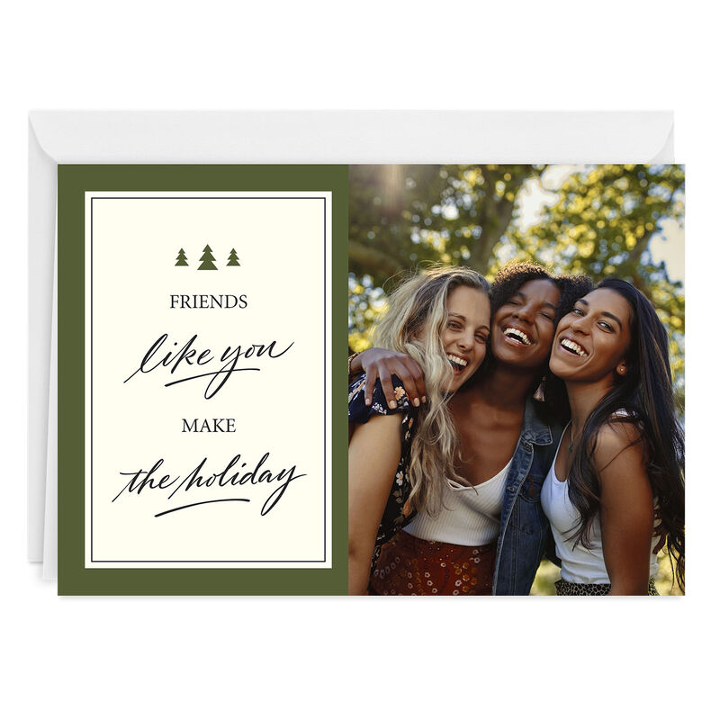 Green-Frame-With-Trees-Personalized-Holiday-Card_2PGM4361_01