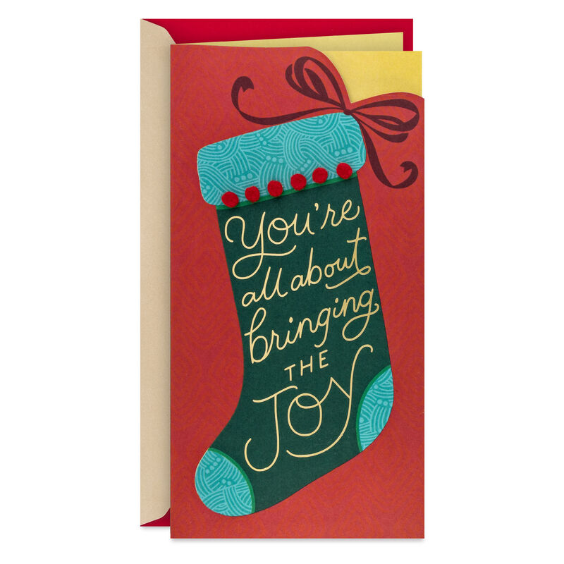 Green-Stocking-on-Red-Money-Holder-Christmas-Card_659SX2133_01