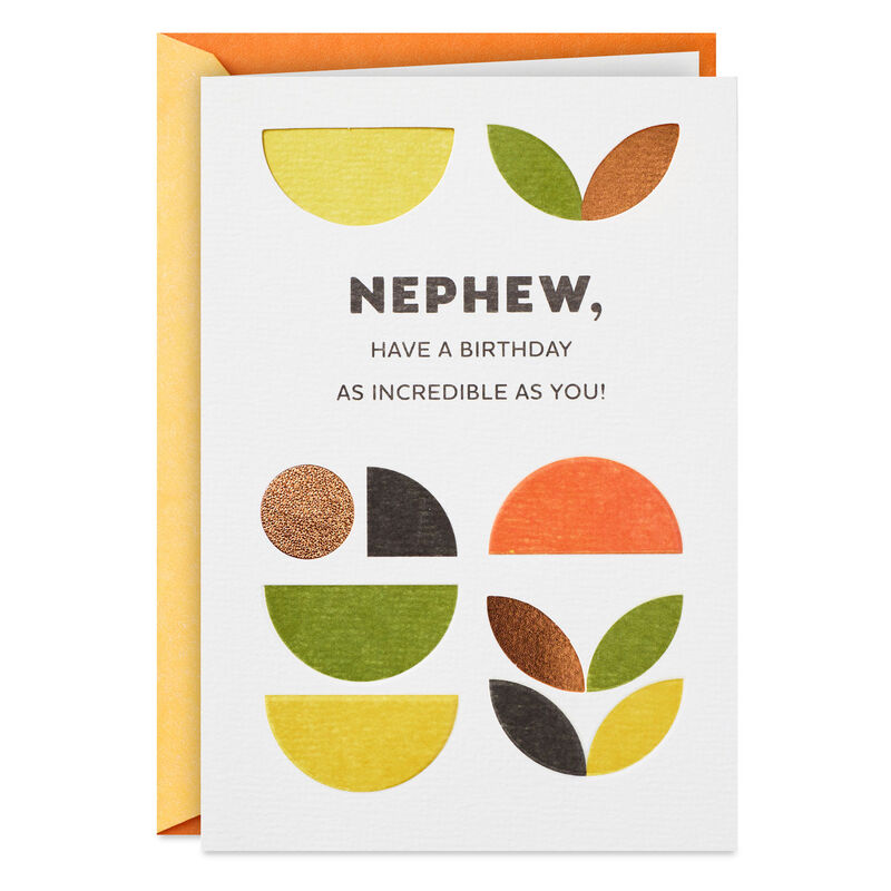 Green-Yellow-and-Bronze-Abstract-Shapes-Nephew-Birthday-Card_659MAN4517_01