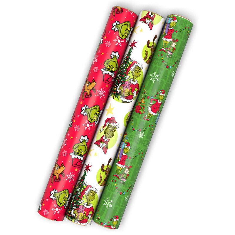 Green-and-Red-Grinch-3Pack-Mini-Xmas-Gift-Wrap-Rolls_5JXW1809_01