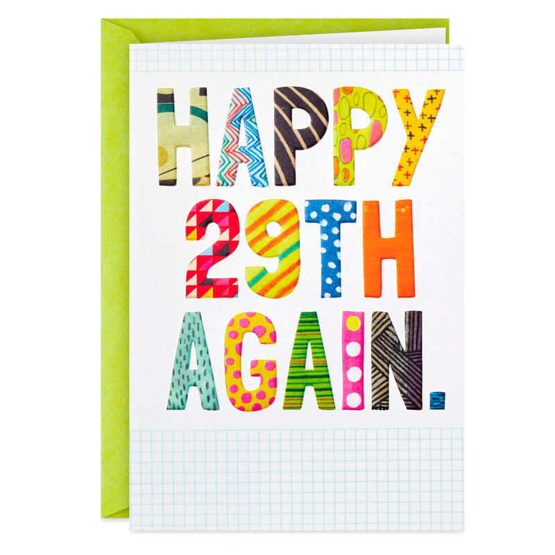 Happy-29th-Again-Colored-Letters-Funny-Birthday-Card_449ZZB8491_01