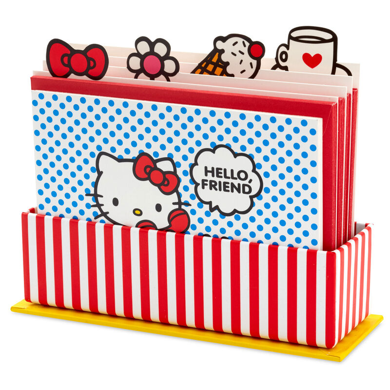 Hello-Kitty-Dots-and-Rainbow-Blank-Notes-in-Caddy_3CNT2121_01