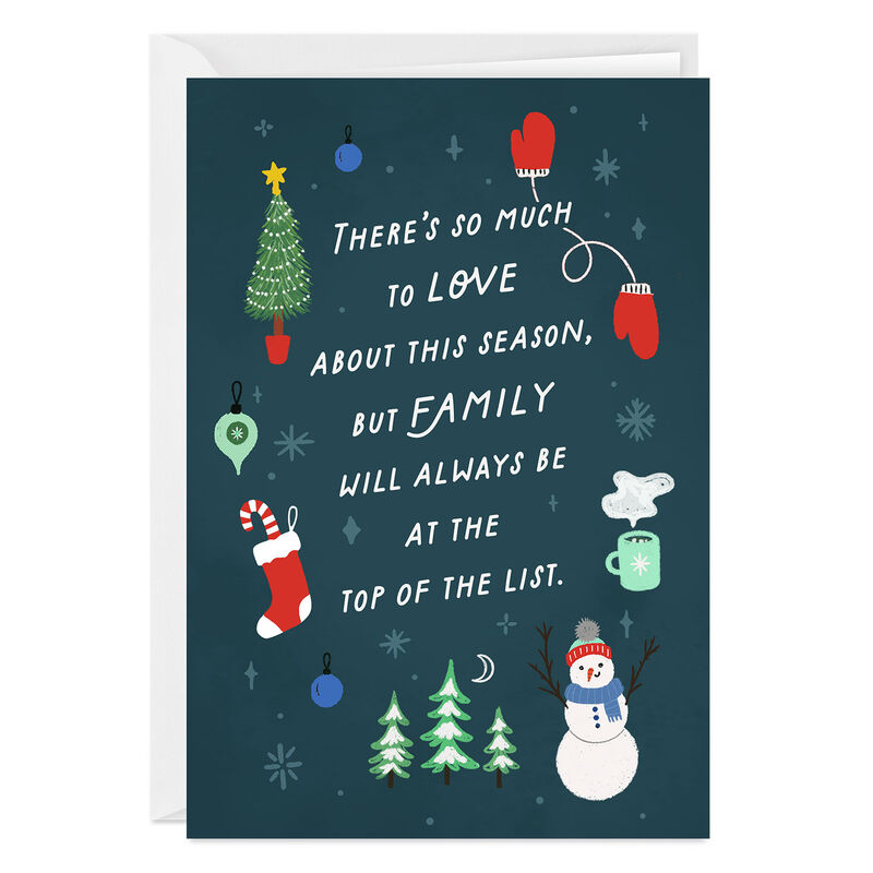 Holiday-Symbols-on-Green-Personalized-Christmas-Card_2PGM4355_01