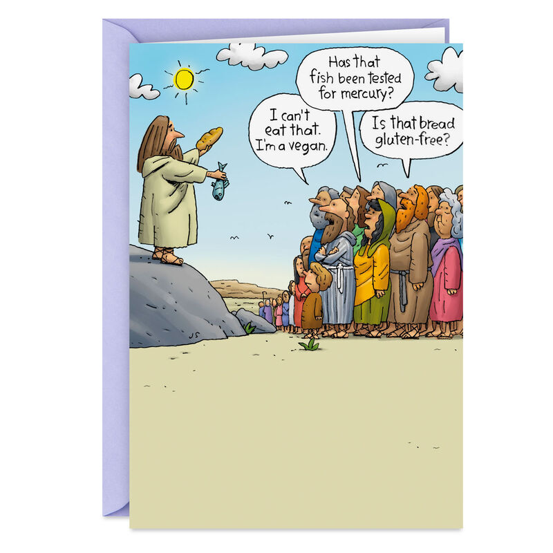 Jesus-Loaves-and-Fishes-Vegan-Funny-Birthday-Card_399ZZB9292_01