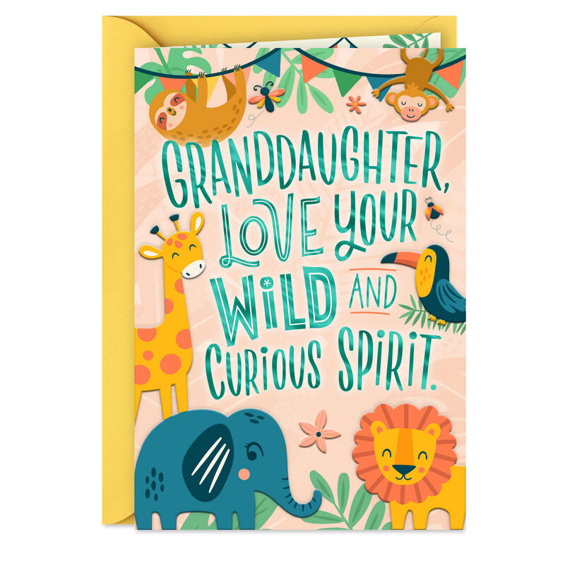 Jungle-Animals-Kids-Birthday-Card-for-Granddaughter_299HKB6400_01