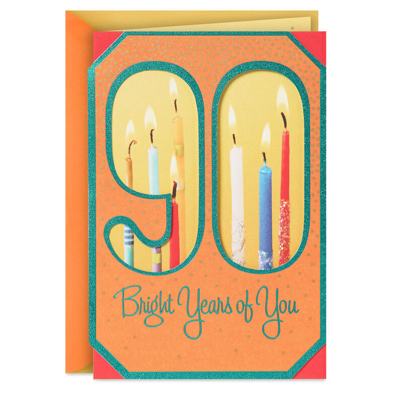 Lit-Candles-Orange-90th-Birthday-Card_499HBD5549_01