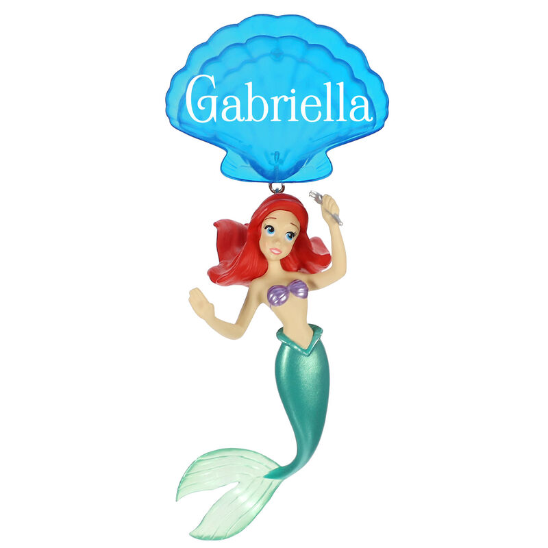 Little-Mermaid-With-Shell-Personalized-Ornament_1QHE2148B1_01