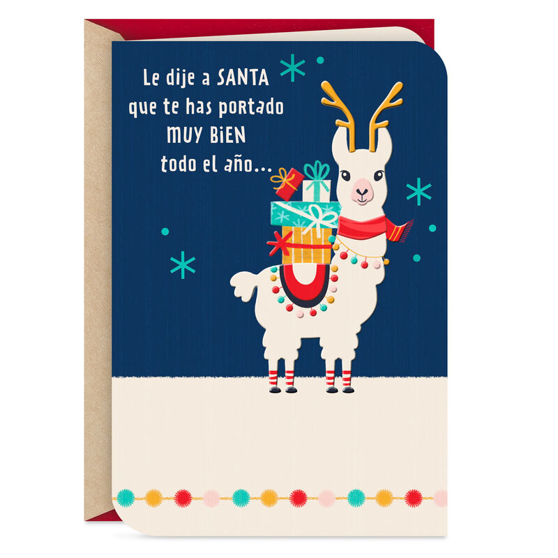 Llama-on-Navy-Blue-Spanish-Kids-Christmas-Card_399NXS2075_01